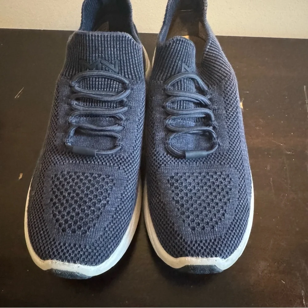 Mark Nason A-Line Tricia Blue and White Sneakers